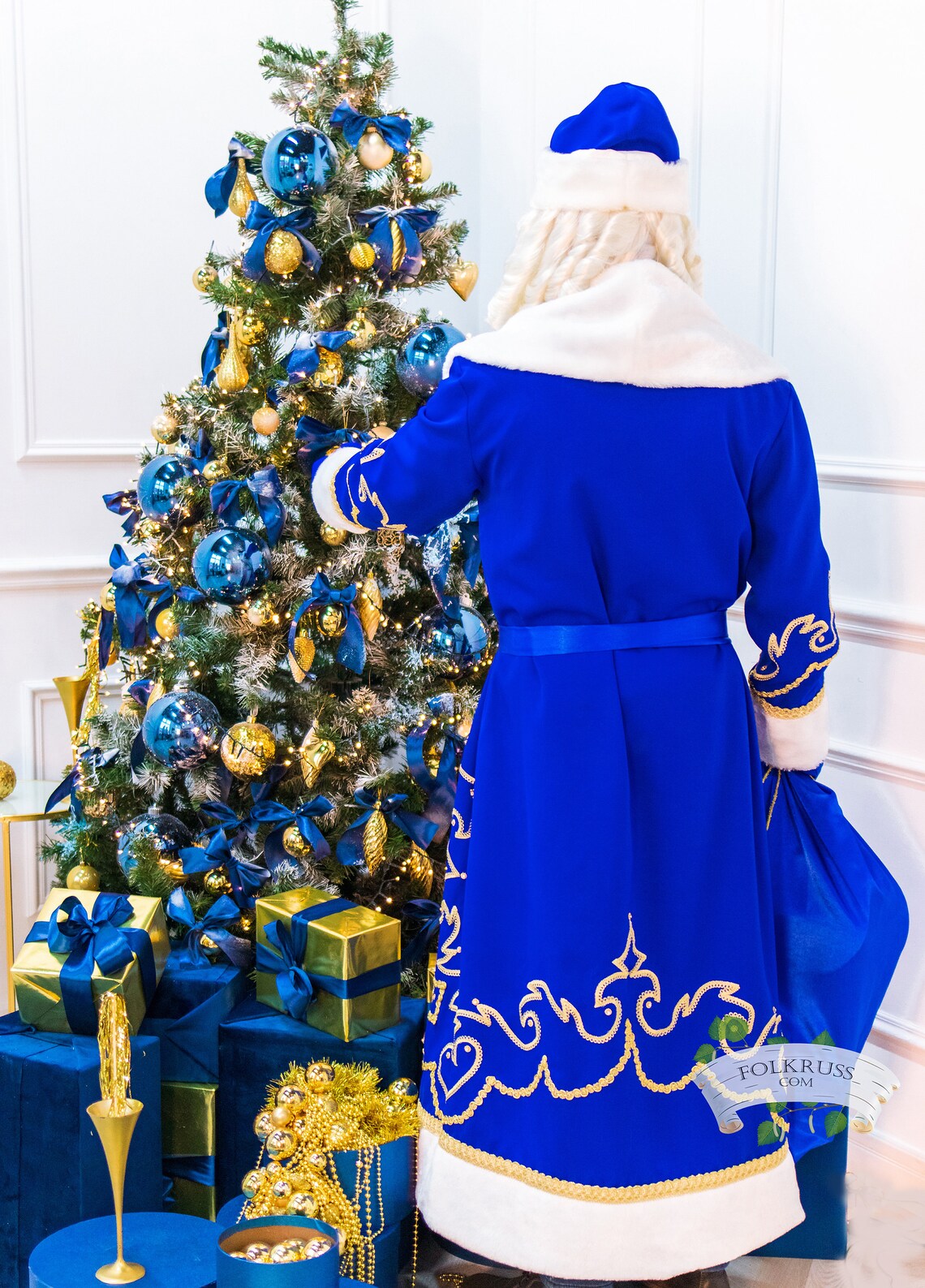 Authentic Costume Ded Moroz Russian Santa Claus Father Frost Etsy