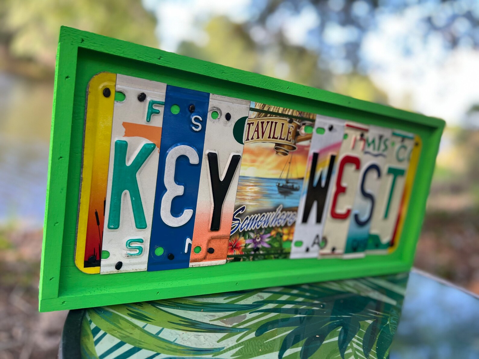 KEY WEST Sign License Plate Sign Beach Decor Florida Keys Etsy