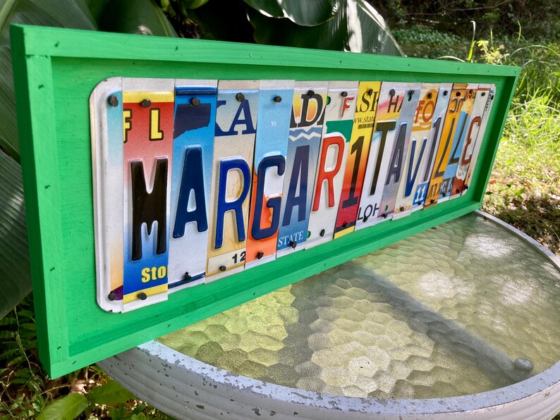 key west margaritaville license plate frame