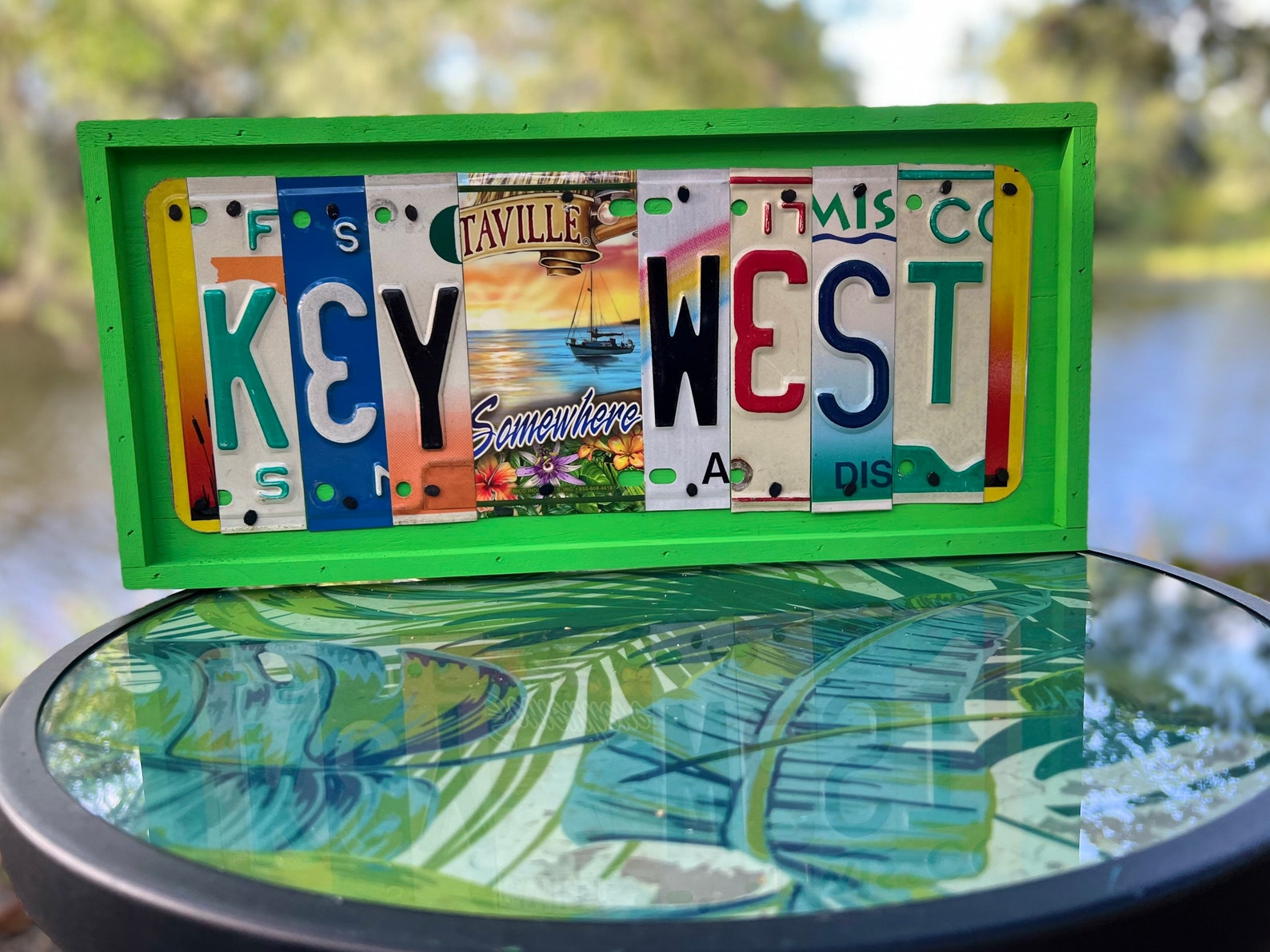 KEY WEST Sign License Plate Sign Beach Decor Florida Keys Etsy