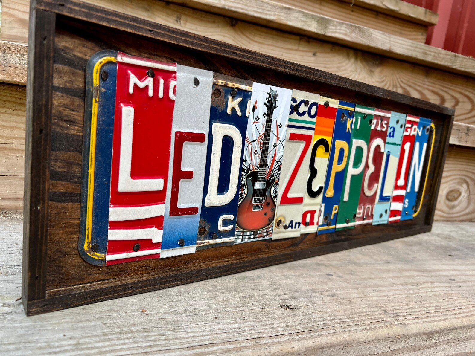 Led Zeppelin Sign License Plate Art Classic Rock Band Music of Etsy