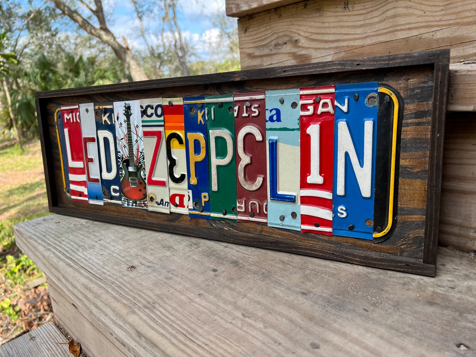 Led Zeppelin Sign License Plate Art Classic Rock Band Music of Etsy