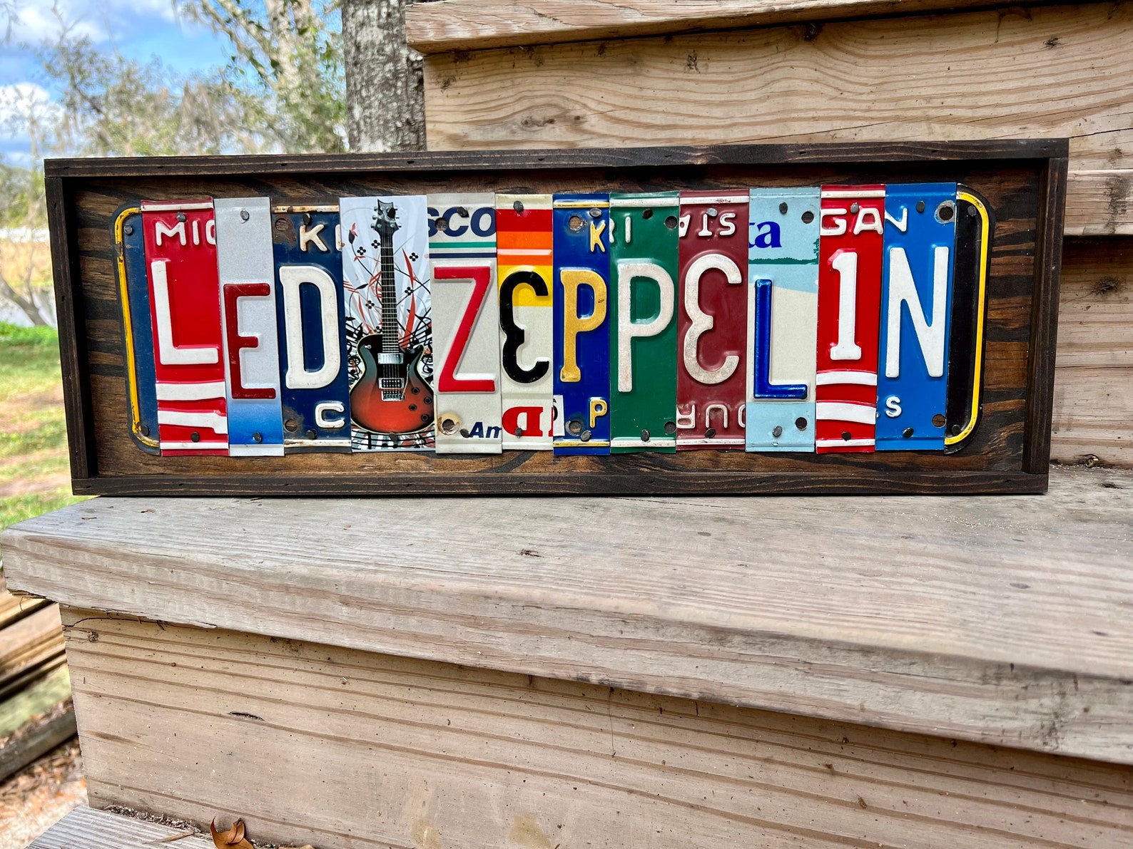 Led Zeppelin Sign License Plate Art Classic Rock Band Music of Etsy