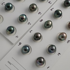 9mm Peacock Semi-Baroque Tahitian Pearl, One Pearl, Loose Tahitian Pearl, PT2673