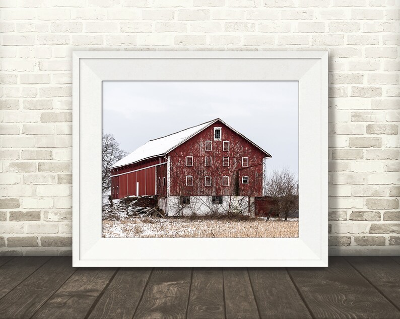 Red Barn Photograph - Fine Art Print - Color Photography - Wall Art ...