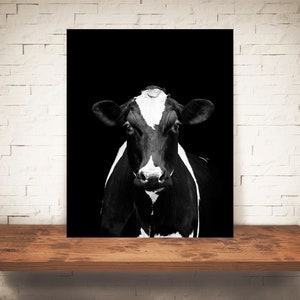 Cow Photograph - Fine Art Print - Black White Photography - Wall Art - Home Decor - Wall Decor -  Farm Pictures - Farmhouse Decor - Cows