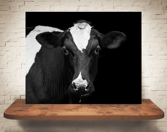 Cow Photograph - Fine Art Print - Black White Photography - Wall Art - Home Decor - Wall Decor -  Farm Pictures - Farmhouse Decor - Cows