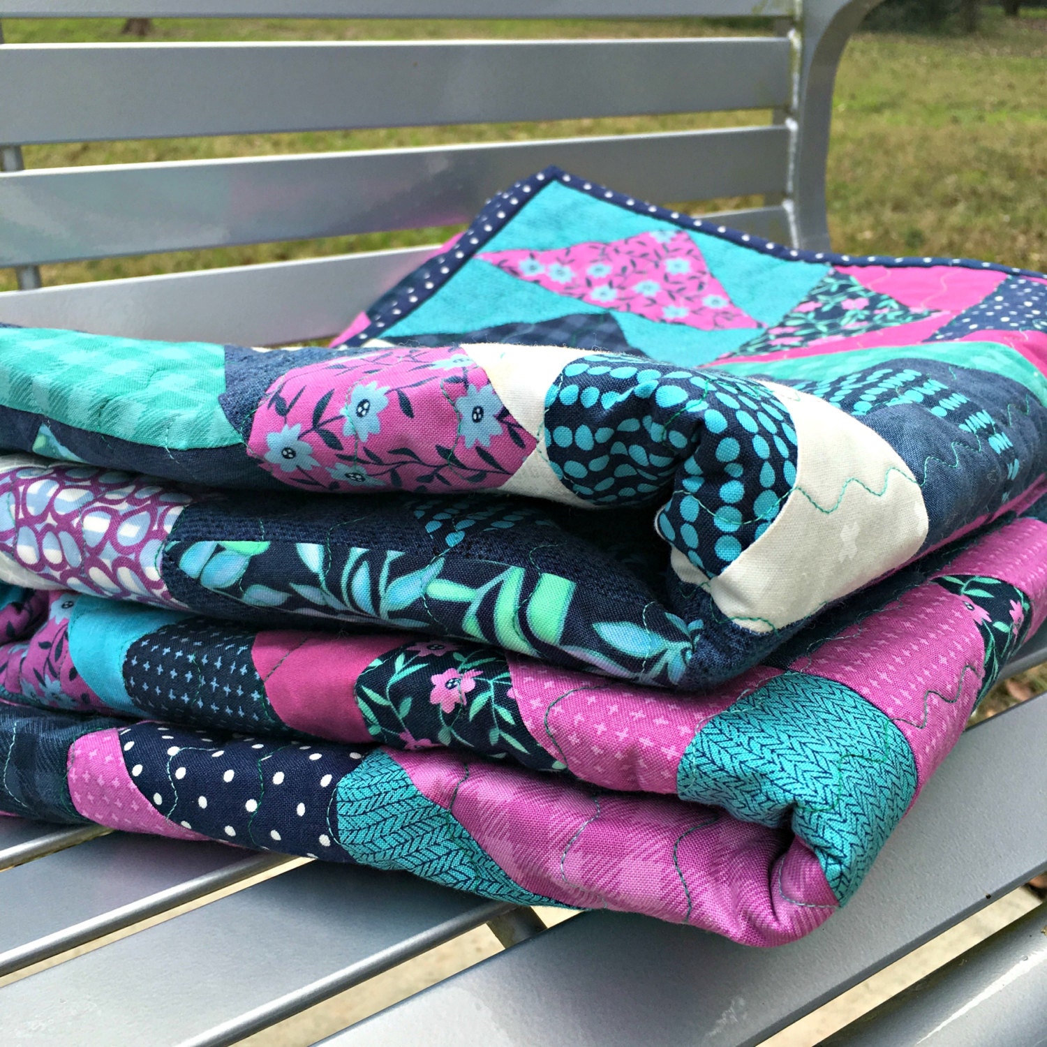 Blackberry Twirl Quilt Pattern PDF Etsy