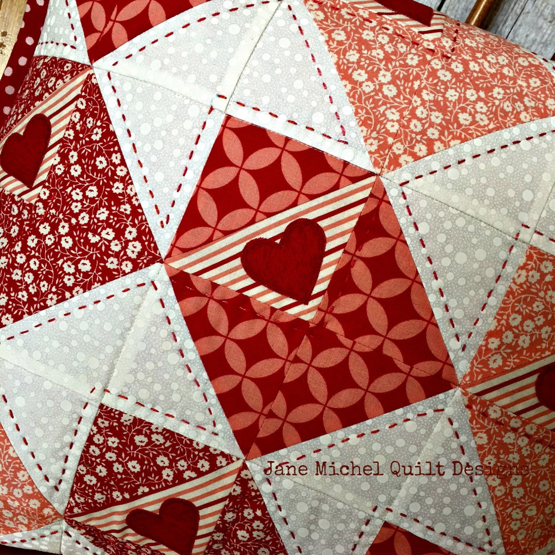 Valentine Love Notes Pillow Cover and Mini Quilt Etsy