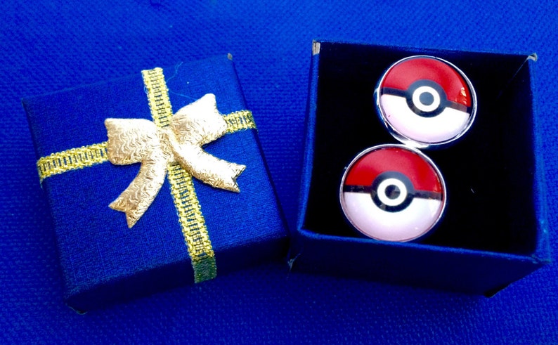 Pokemon Pokeball tie bar /& cufflinks pokemon go tie clip gift idea~Handmade in the USA~FAST Shipping from the USA~