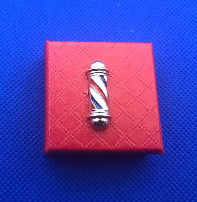 Barber Pole Lapel / Hat Pin Barber Shop Pole Pin NEW Etsy