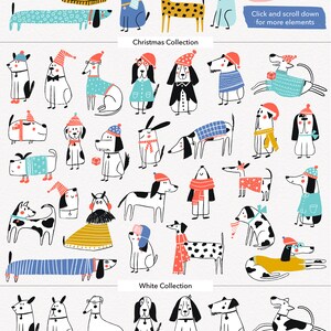 Dog Cat Clipart for kids Bundle Cute pets PNG Baby animal faces Nursery wall art Digital paper Christmas Interior elements Commercial use image 4