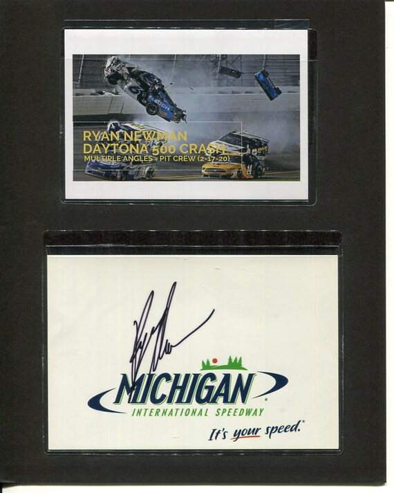 RYAN NEWMAN Race Car Driver 5x7 Color Logo Photo Hand - Etsy