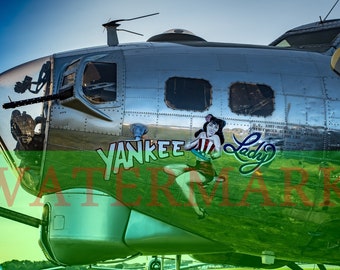 WW2 Bomber Restoration Aircraft Nose Art Photo Reprint 8" x 10" Border Less Color Picture Printed On Premium Luster Paper, OEM Inks