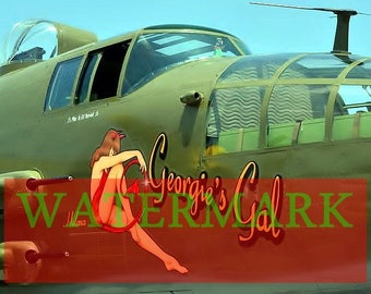 WW2 * Bomber Aircraft * Aviation * Nose Art Photo * Fighter Pilot * 8 x 10 Border Less Photograph On Premium Archival Luster Paper, OEM Inks