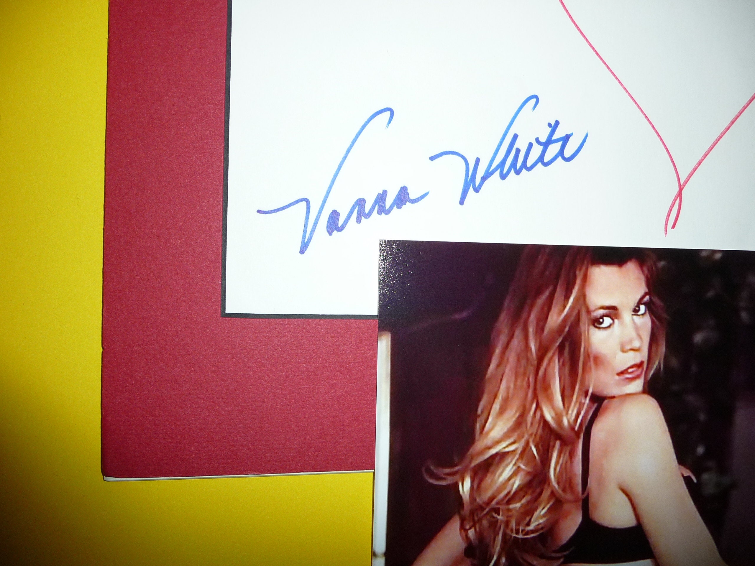 VANNA WHITE SEXY Genuine Signed Doodle W/autograph & 8x10 - Etsy