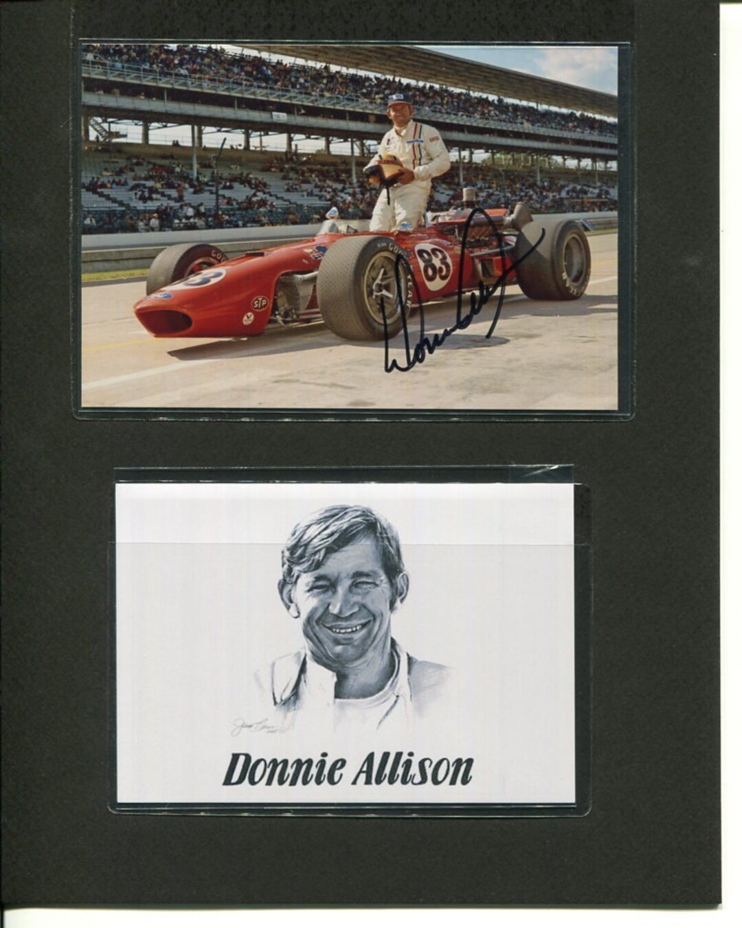 DONNIE ALLISON Race Car Driver 4x6 Color Photo Hand Signed Etsy