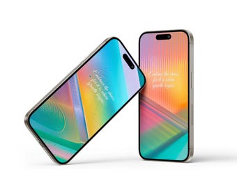 Abstract Phone Wallpaper: Luminous Background (Digital Download)