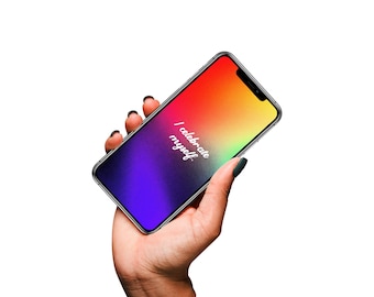 iPhone wallpaper | I celebrate myself |  iPhone Lockscreen | Android Homescreen | Phone Background