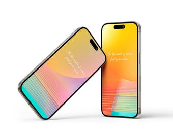 Abstract Calming Phone Wallpaper: Luminous Background (Digital Download)