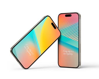 Every day is a new beginning iPhone wallpaper | Android Lockscreen | Abstract Homescreen | Luminous Abstract Background