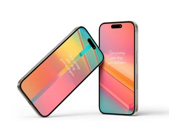 Luminous Abstract Phone Wallpaper: Modern Lockscreen (Digital Download)