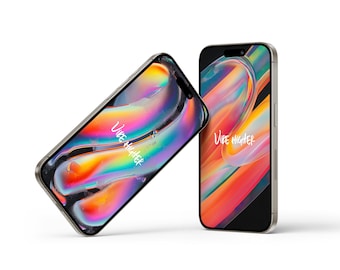 Vibe Higher iPhone wallpaper | Android Lockscreen | Abstract Homescreen | Luminous Abstract Background