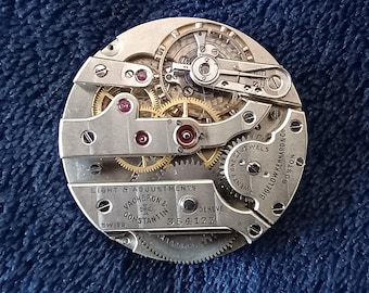 Vacheron & Constantin 21 Jewel Szwajcarski mechanizm kieszonkowy, zabytkowy/nieskazitelny