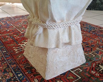 1980's Knot Plaster Dining Table Pedestal After Dickinson by Lane