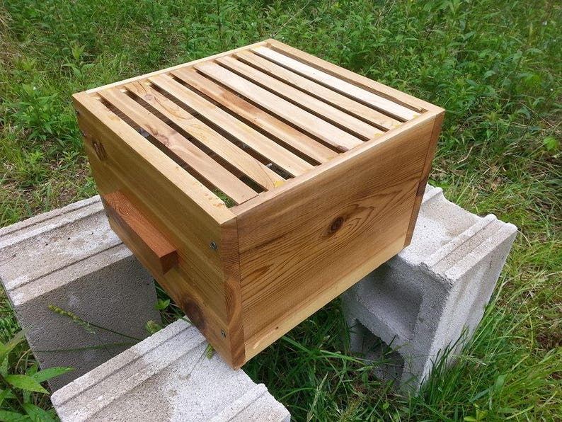 Warre Honey Bee Hive Box with 8 topbars *AOKA Farm* Untreated USA Cedar