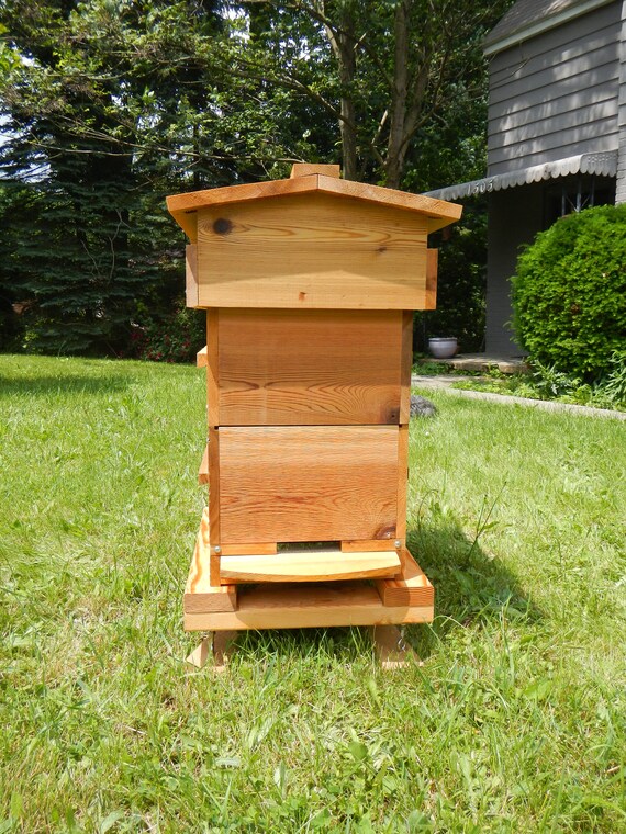 Warre Honey Bee Hive Box with 8 topbars *AOKA Farm* Untreated USA Cedar