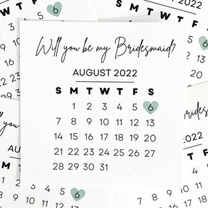 Maid of Honour Gift, Bridesmaid Proposal, Save The Date Calendar, Will You Be My Bridesmaid, Will You Be My Maid Of Honor, Bridal Party Gift