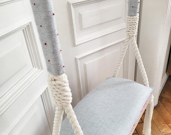 Bluered Wooden Swing |Handmade Decor  Swing | Swing | Garden Swing