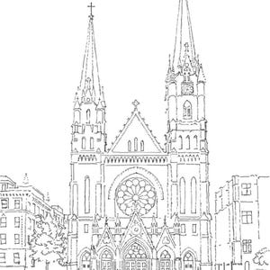 Church of Gesu Milwaukee Print, Wisconsin Printable Art, Wedding ...