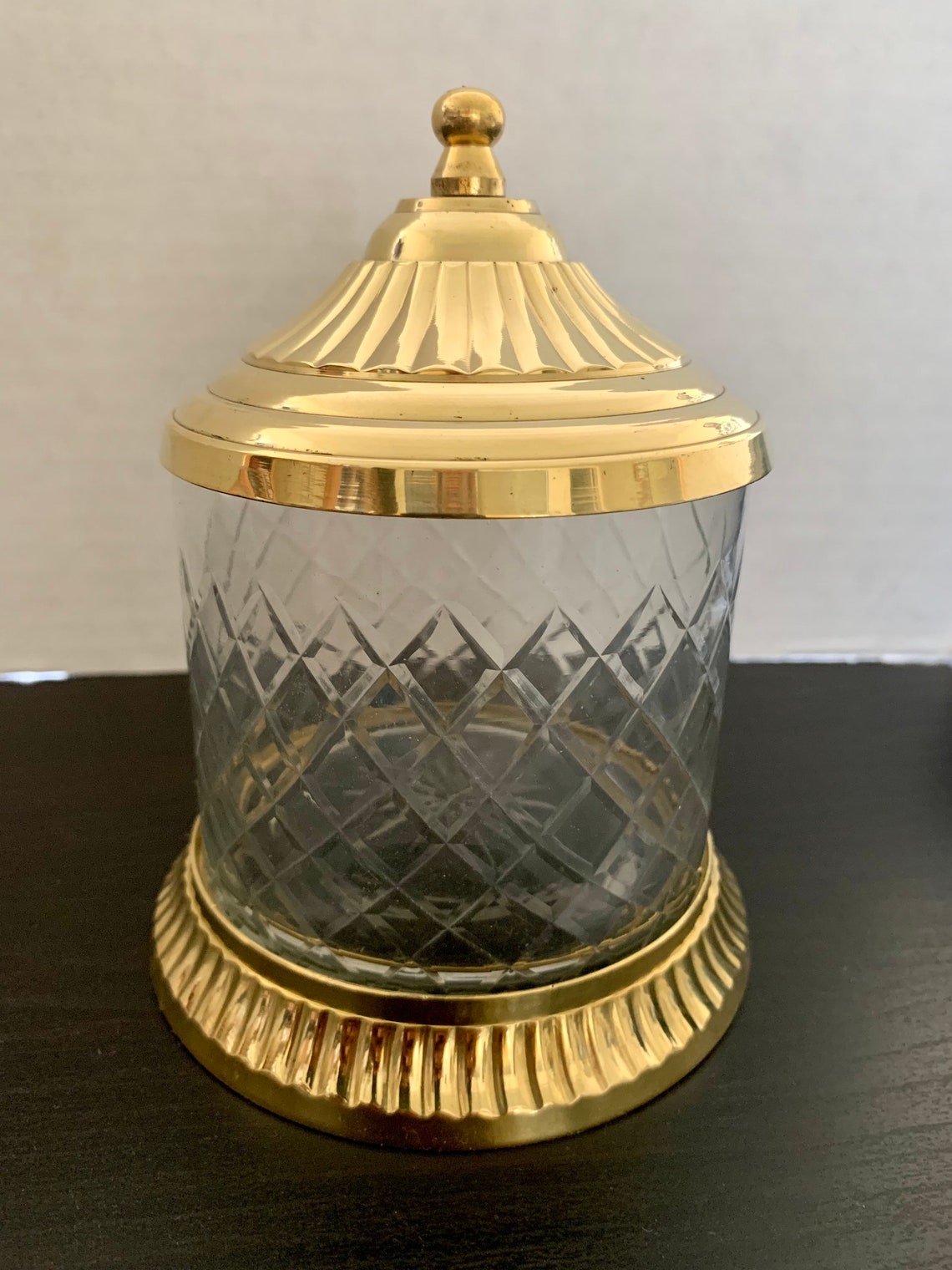 6 Brass Potpourri Jar With Lid Kitchenware Cookie Jar Spice Etsy