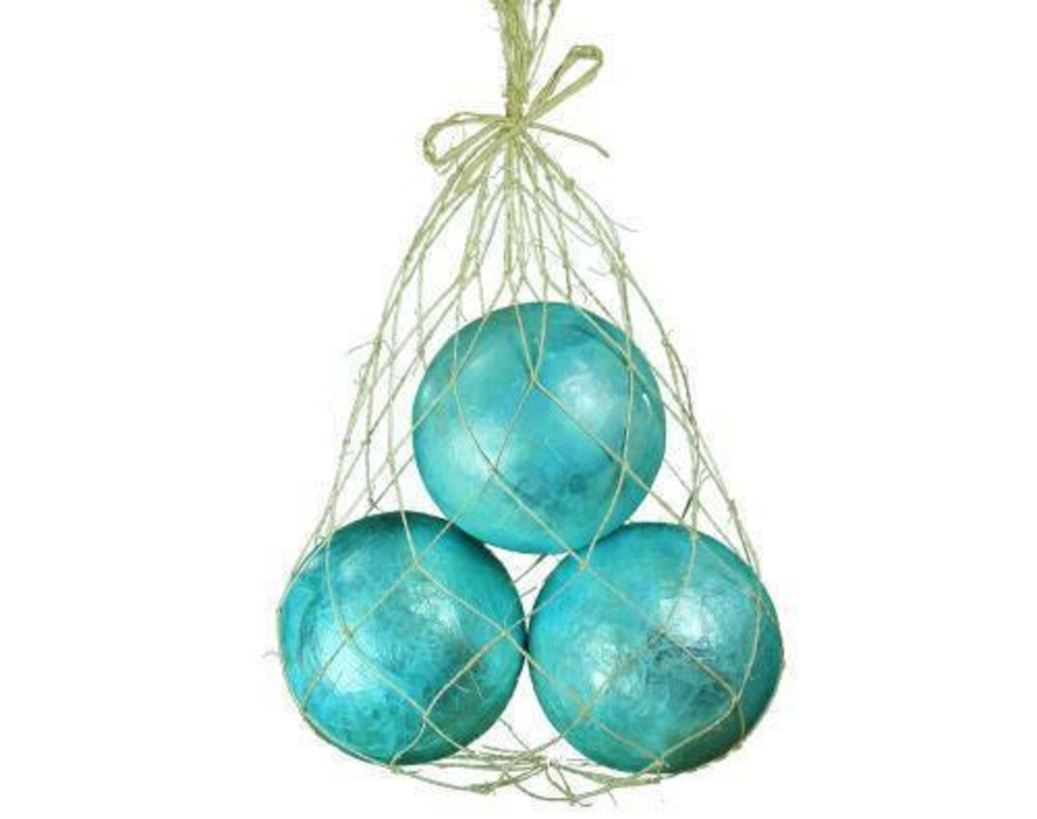 Decorative Orbs Set of 3 Decorative Balls Spheres Tray / Glass Etsy