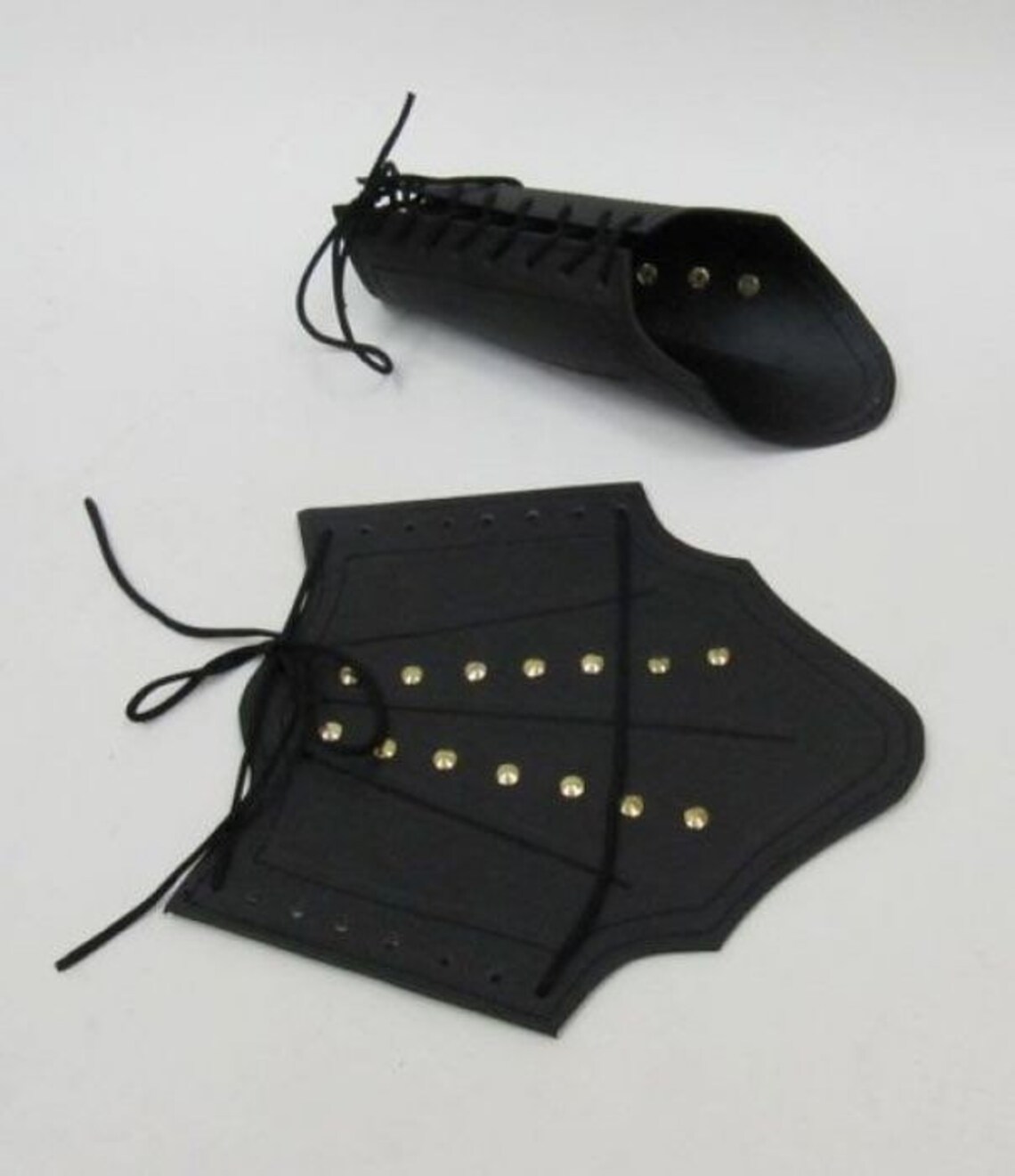 Leather Arm Guards Medieval Faux Leather Arm Guards Braces Etsy