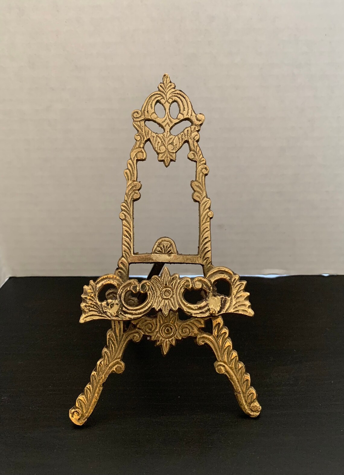 9 Brass Easel Ornate Display Stand Brass Scrying Picture Etsy