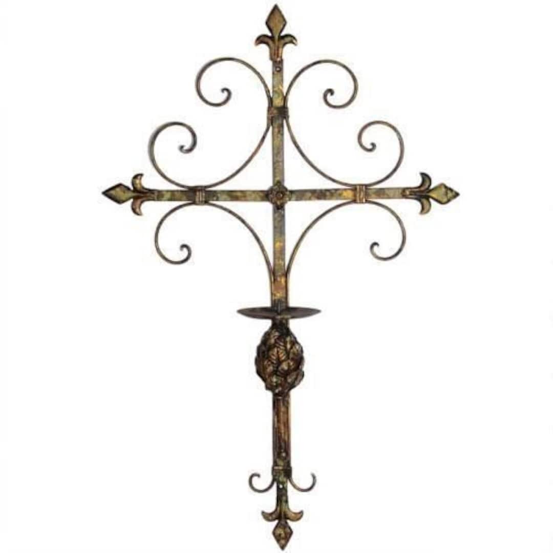 Metal Wall Sconce Candle Holder 24H Wall Decor Candle Holder Etsy