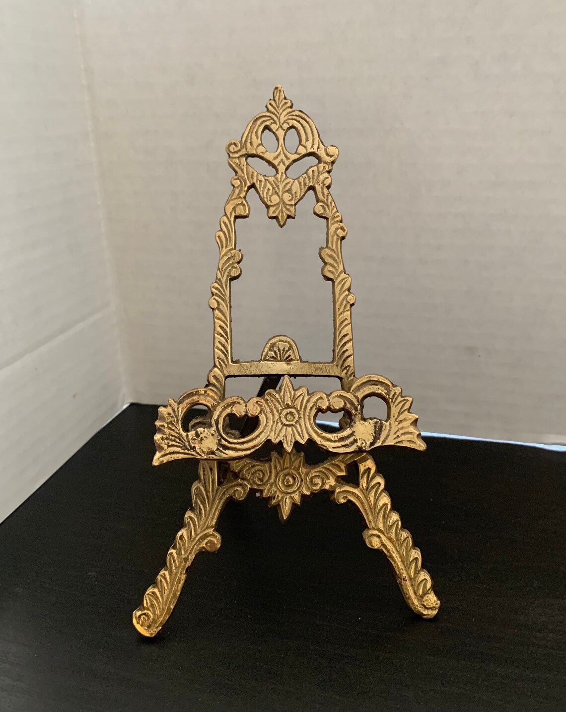 9 Brass Easel Ornate Display Stand Brass Scrying Picture Etsy