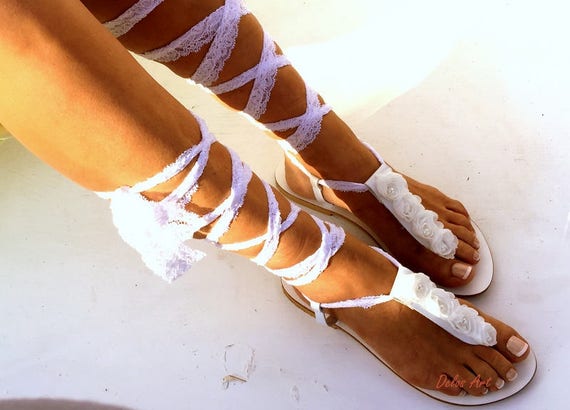ivory gladiator sandals
