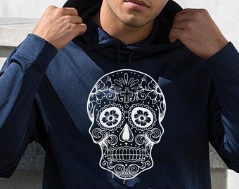 Day of the Dead-hoody pullover Sugar Skull Calavera hooded sweater Mexican Dia de Muertos
