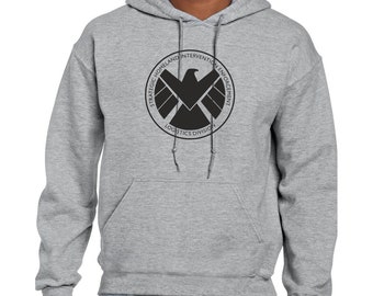 SHIELD S.H.I.E.L.D. Hoodie Hooded Sweatshirt Pullover Hood Marvel