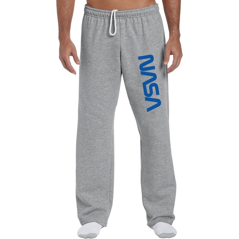 NASA Joggers Pants Open Hem Sweatpants National Aeronautics | Etsy