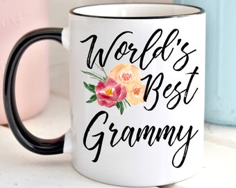 Meilleure tasse Grammy du monde, tasse à café, tasse Grammy, cadeau d’anniversaire, tasse de fête des mères, cadeau de Noël pour Grammy, cadeau pour grand-mère, tasse Grammy