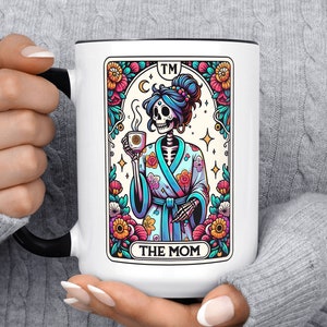 Die Mutter Mutter Tag spirituelle Tasse, Tarot Karte Lustige Kaffeetasse, Weihnachtsgeschenk für Mama, Geburtstag für Freund, Schwangerschaftansage Tasse
