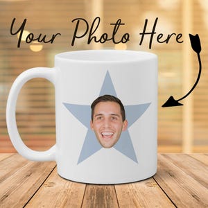 Office Mug, Your Face Office Mug, Your Face Star Funny Coffee Mug, Gift For Him, Show Mug, Christmas Gift, Coffee Cup, Personalized Custom