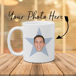 Office Mug, Your Face Office Mug, Your Face Star Funny Coffee Mug, Gift For Him, Show Mug, Christmas Gift, Coffee Cup, Personalized Custom