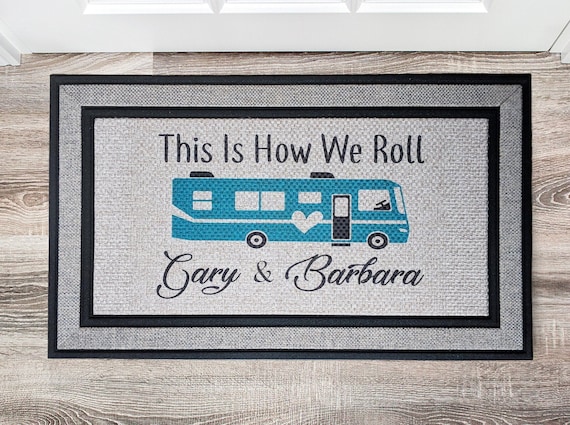 This Is How We Roll Personalized Door Mat Housewarming Gift