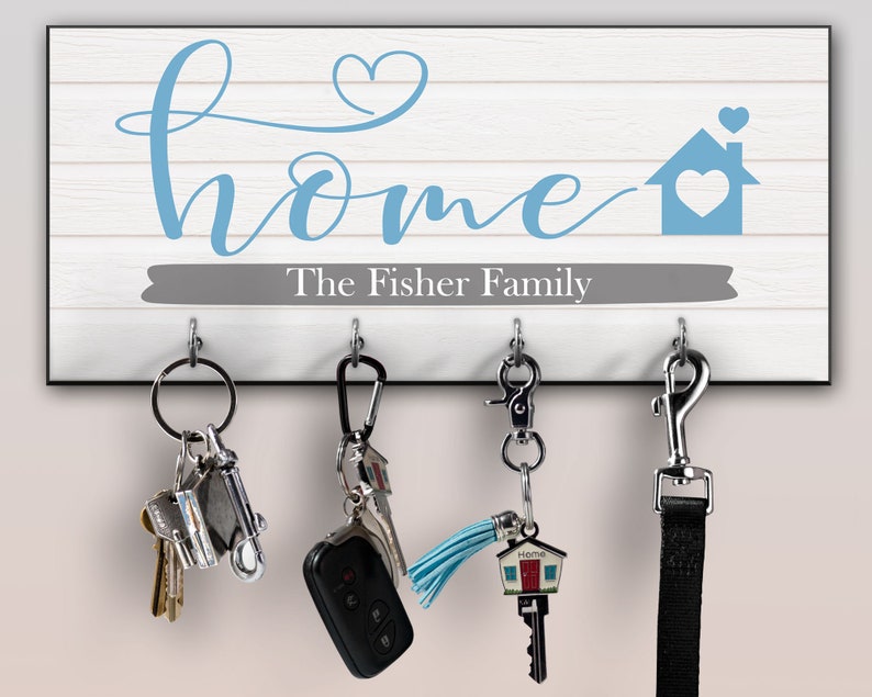 Personalized Key Ring Holder Family Key Holder Home Key Etsy